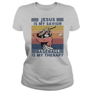 Jesus Is My Savior Baseball Is My Therapy Vintage Retro shirt