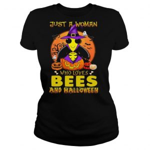 Just A Woman Who Loves Bees And Halloween shirt