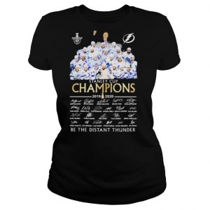 Tampa bay lightning stanley cup champions 2020 be the thunder signatures shirt