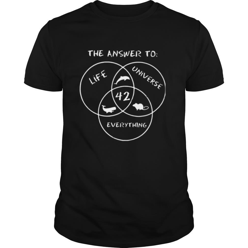 The Answer To Life Universe Everything shirt