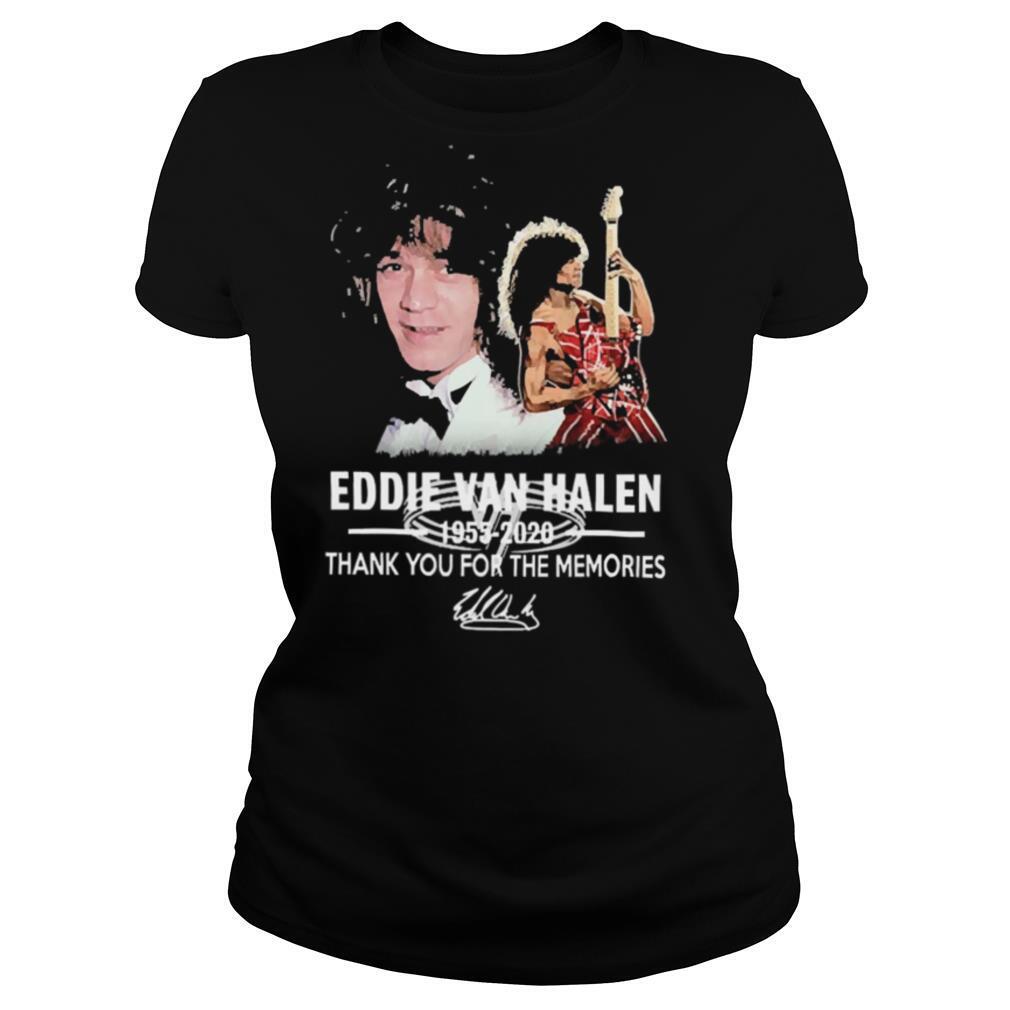 Eddie Van Halen Thank You For The Memories Signature shirt
