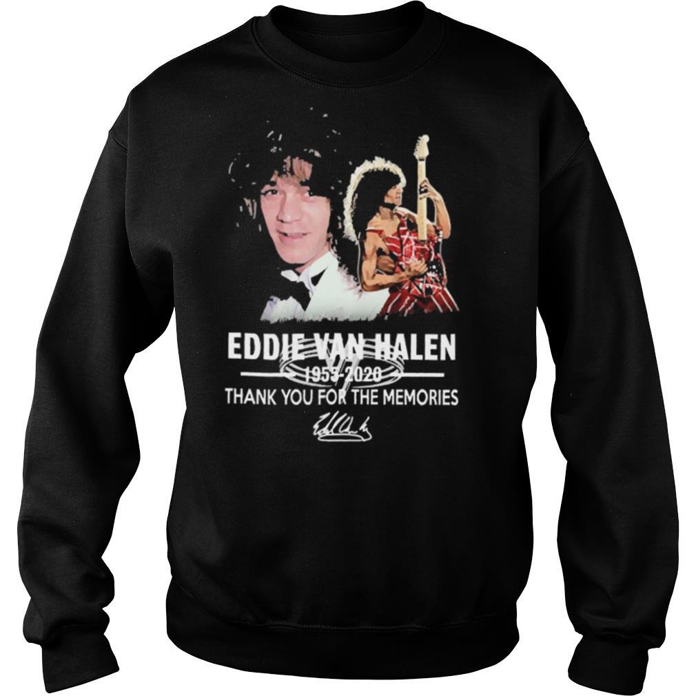 Eddie Van Halen Thank You For The Memories Signature shirt
