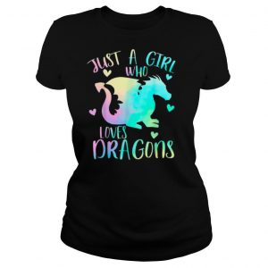 Just a Girl Who Loves Dragons Cute Dragon Teen Girls shirt