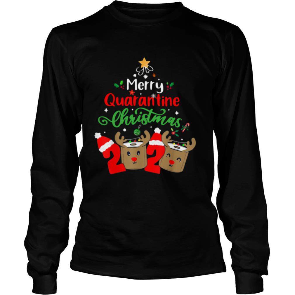 Merry Quarantine Christmas 2020 Xmas Reindeer Toilet Paper shirt