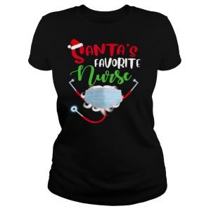 Santa’s Favorite Nurse Mask Quarantine Christmas 2020 shirt