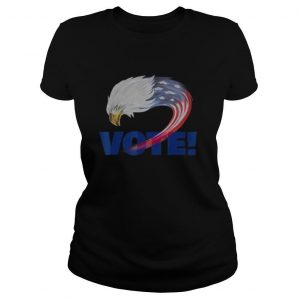 Vote Circle Eagle American flag shirt