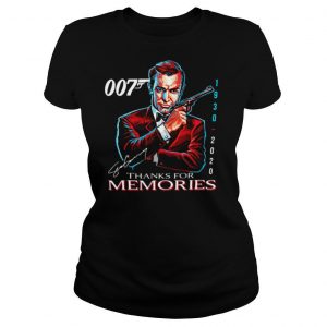 007 Sean Connery 1930 2020 Thank You For The Memories Signature shirt