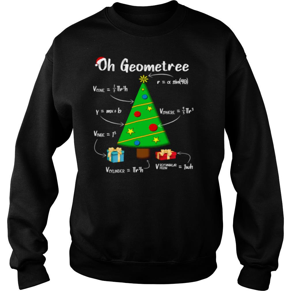 Geometry Math Science Teacher Christmas 2020 Oh Geometree shirt