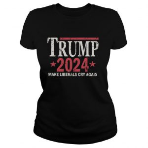 Vintage Trump 2024 Make Liberals Cry Again Stars shirt
