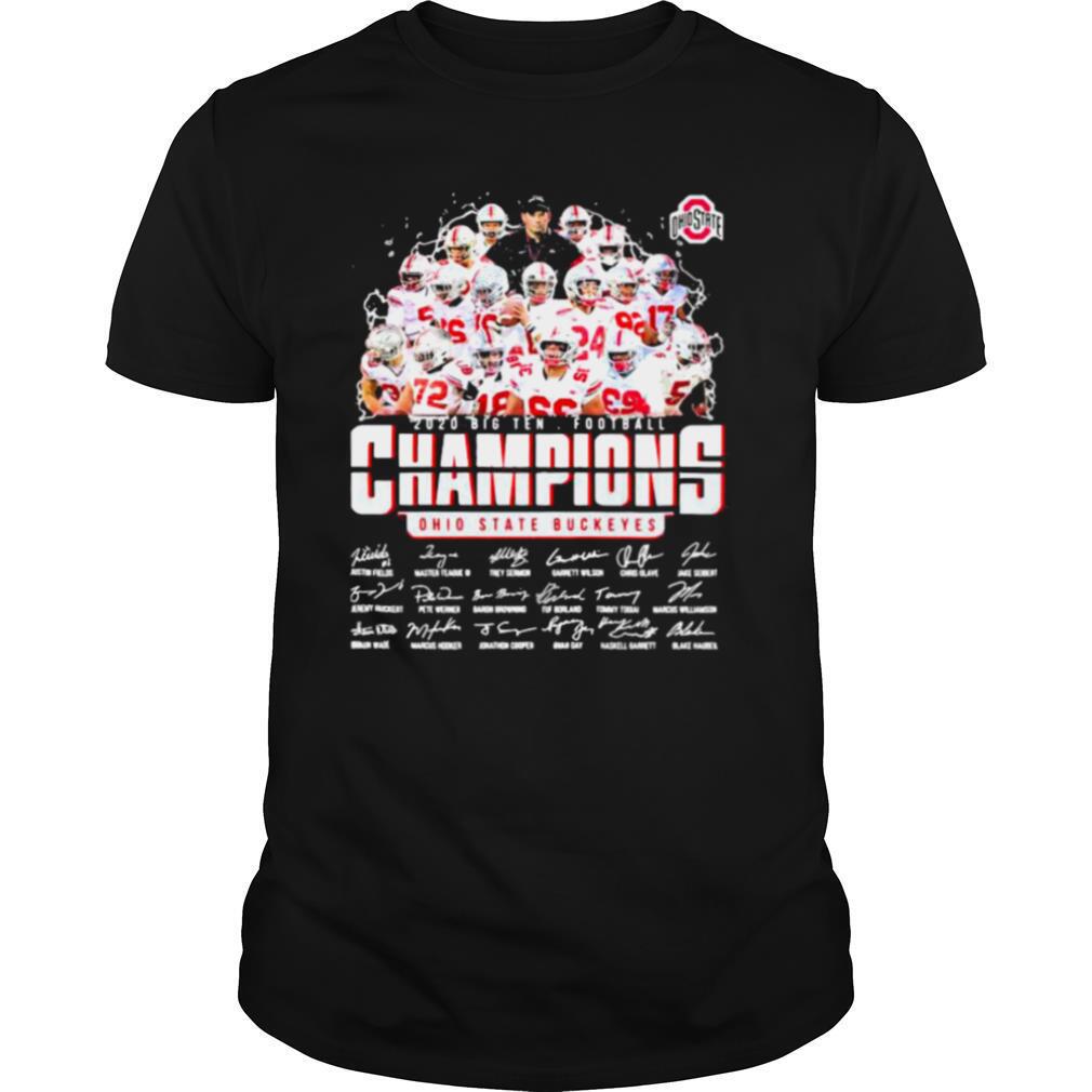 2020 Big Ten Football Champions Ohio State Buckeyes Signature shirt