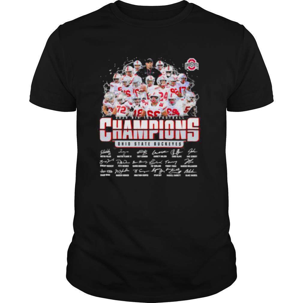2020 Big Ten Football Champions State Buckeyes Signature shirt