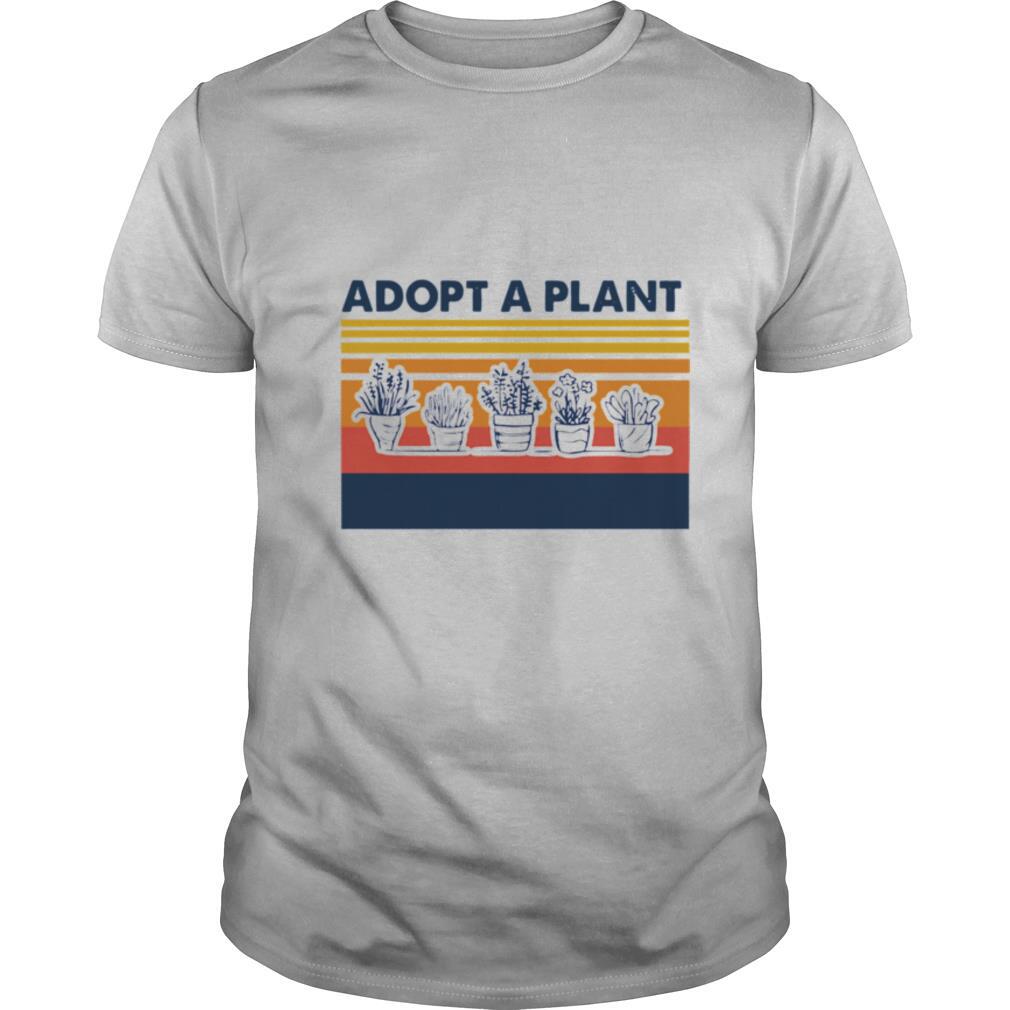 Adopt A Plant Vintage Retro shirt