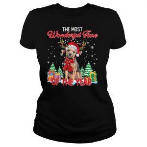 Border Terrier Santa the most wonderful time of the year Christmas shirt