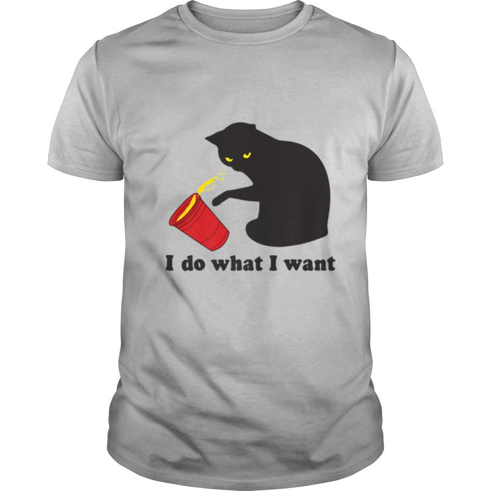 Do What I Want Black Cat Red Cup shirt