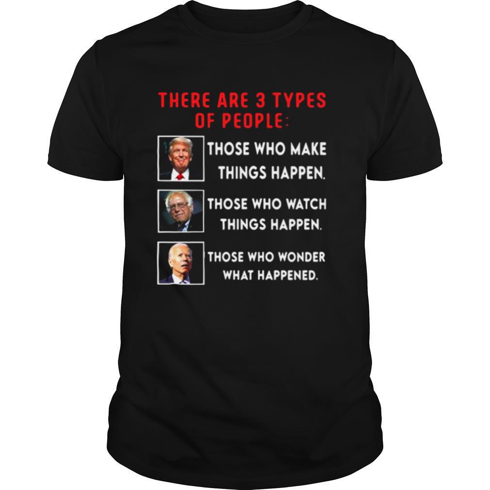 Donald Trump Vs Joe Biden Vs Bernie Sanders Funny Election shirt