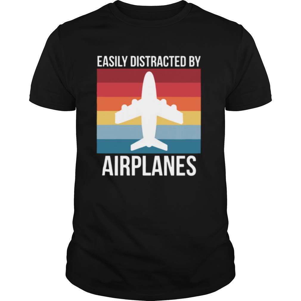 Easily Distracted By Airplanes Vintage shirt