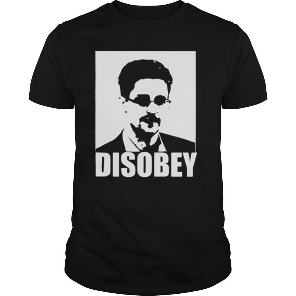 Edward Snowden Disobey shirt