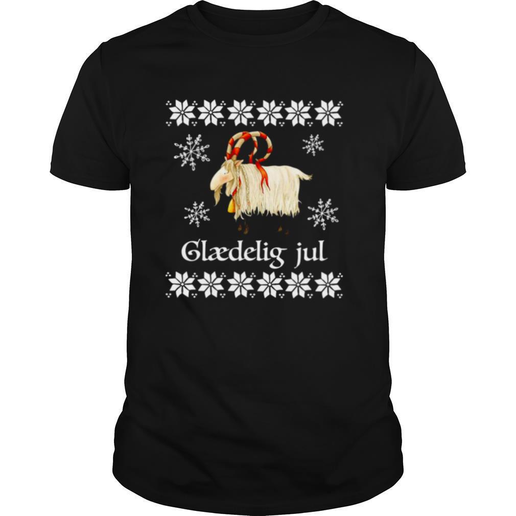 Glaedelig Jul Christmas Goat shirt