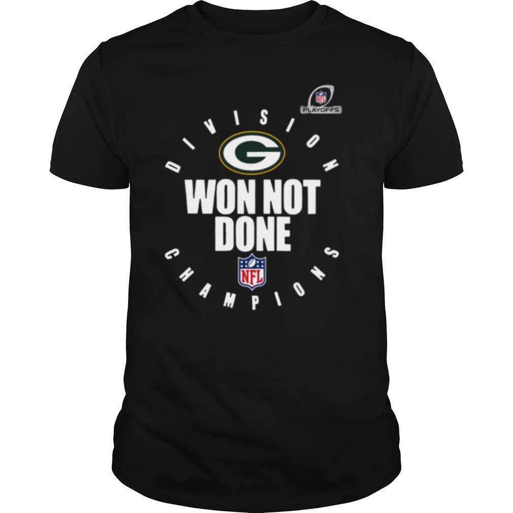 Green Bay Packers 2020 NFL Playoffs Division Champions Won Not Done shirt