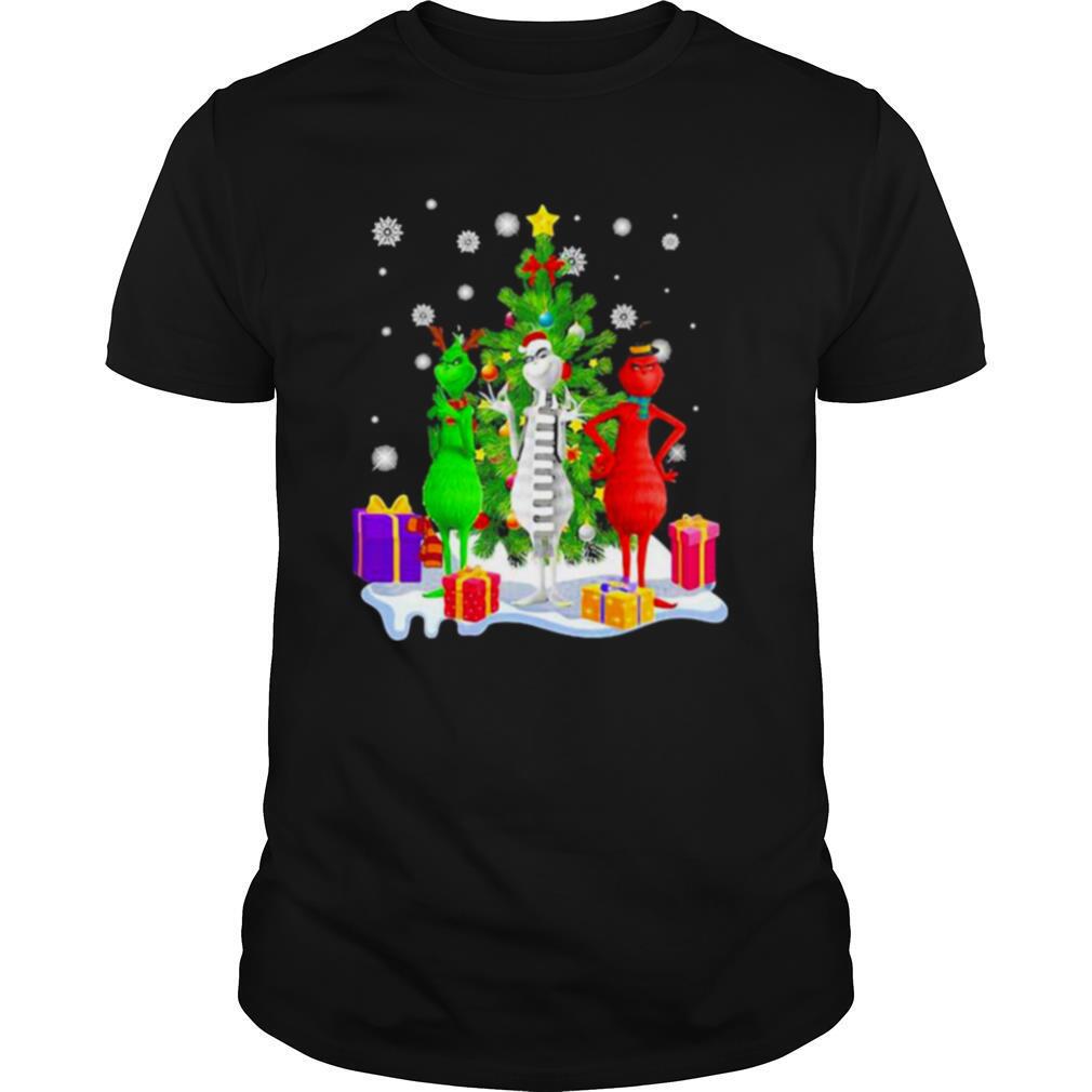 Grinch Red White Christmastree Merry Xmas shirt
