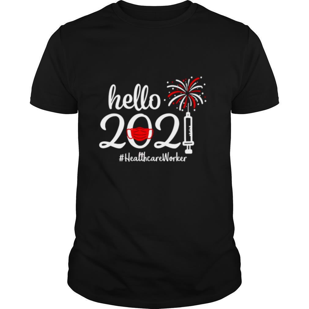 Hello 2021 Healthcare Worker Face Mask Christmas shirt
