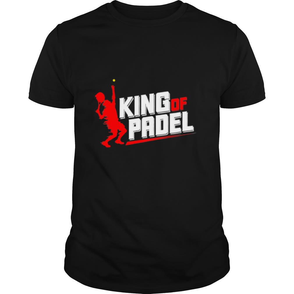 King of Padel Sportive and humorous Padel man shirt