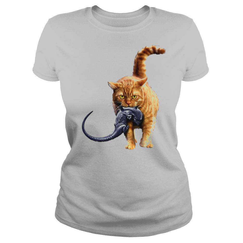 Meow Cats Eat Aliens Xenomorph shirt