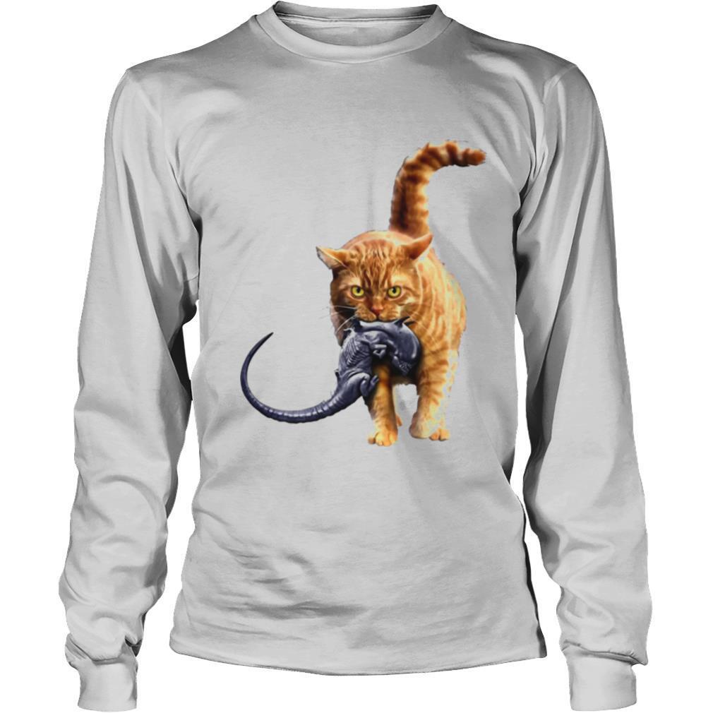Meow Cats Eat Aliens Xenomorph shirt