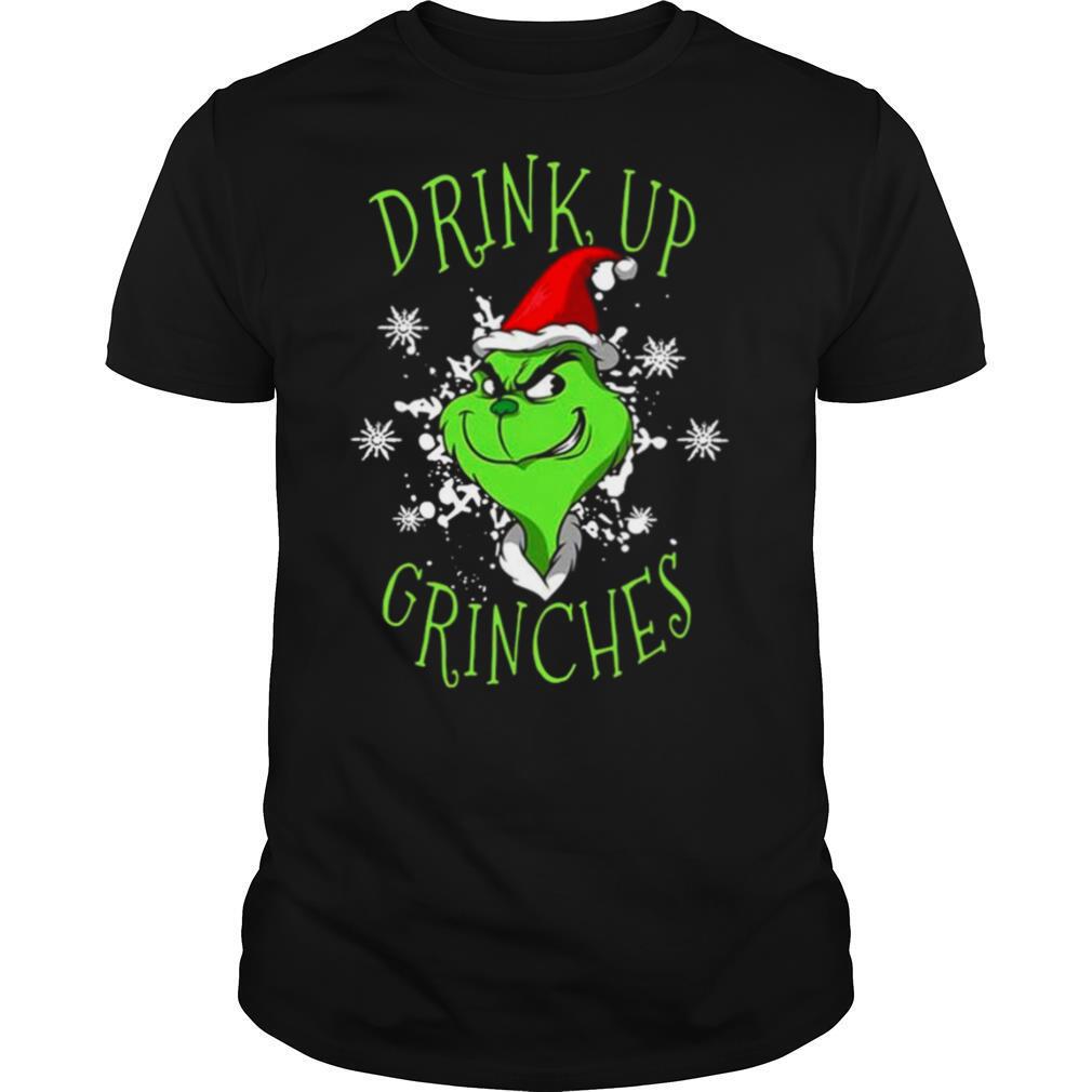 Santa Grinch drink up Grinches Christmas shirt
