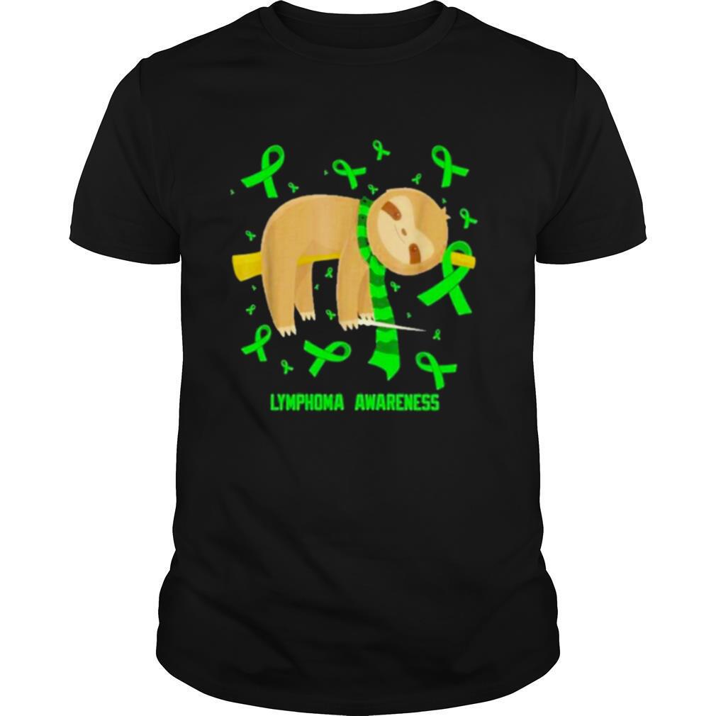 Sloth lymphoma awareness shirt