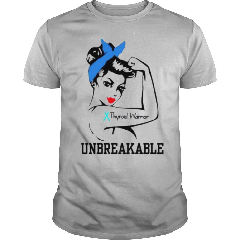 Strong girl thyroid warrior unbreakable shirt