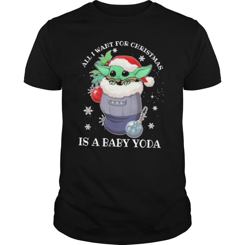 Yoda All I Want For Christmas 2020 shirt