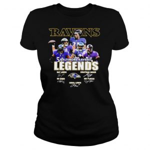 Baltimore ravens legends signatures shirt