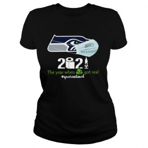 Seahawks face mask 2021 toilet paper the year when got real #quarantined shirt