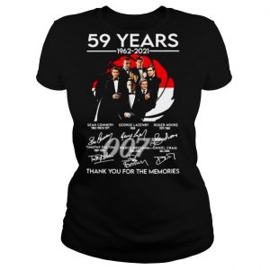 077 59 Years 1962 2021 Signatures Thank You For The Memories shirt