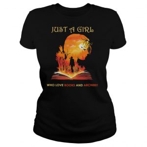 Just a girl who love books and archery shirt