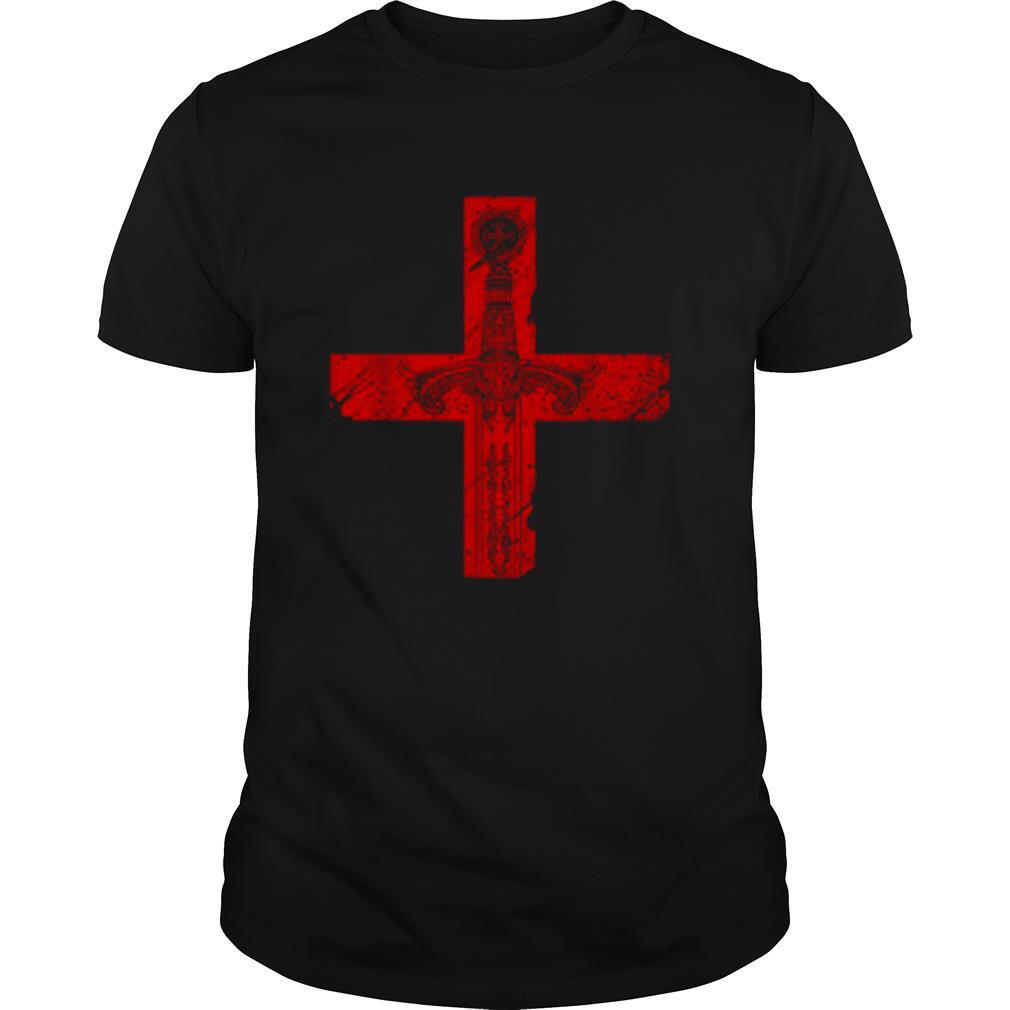 Knight Templar Sword And Cross shirt