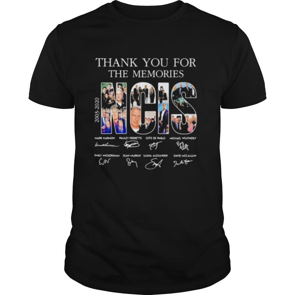 2003 2020 NCIS Thank You For The Memories Signature Shirt