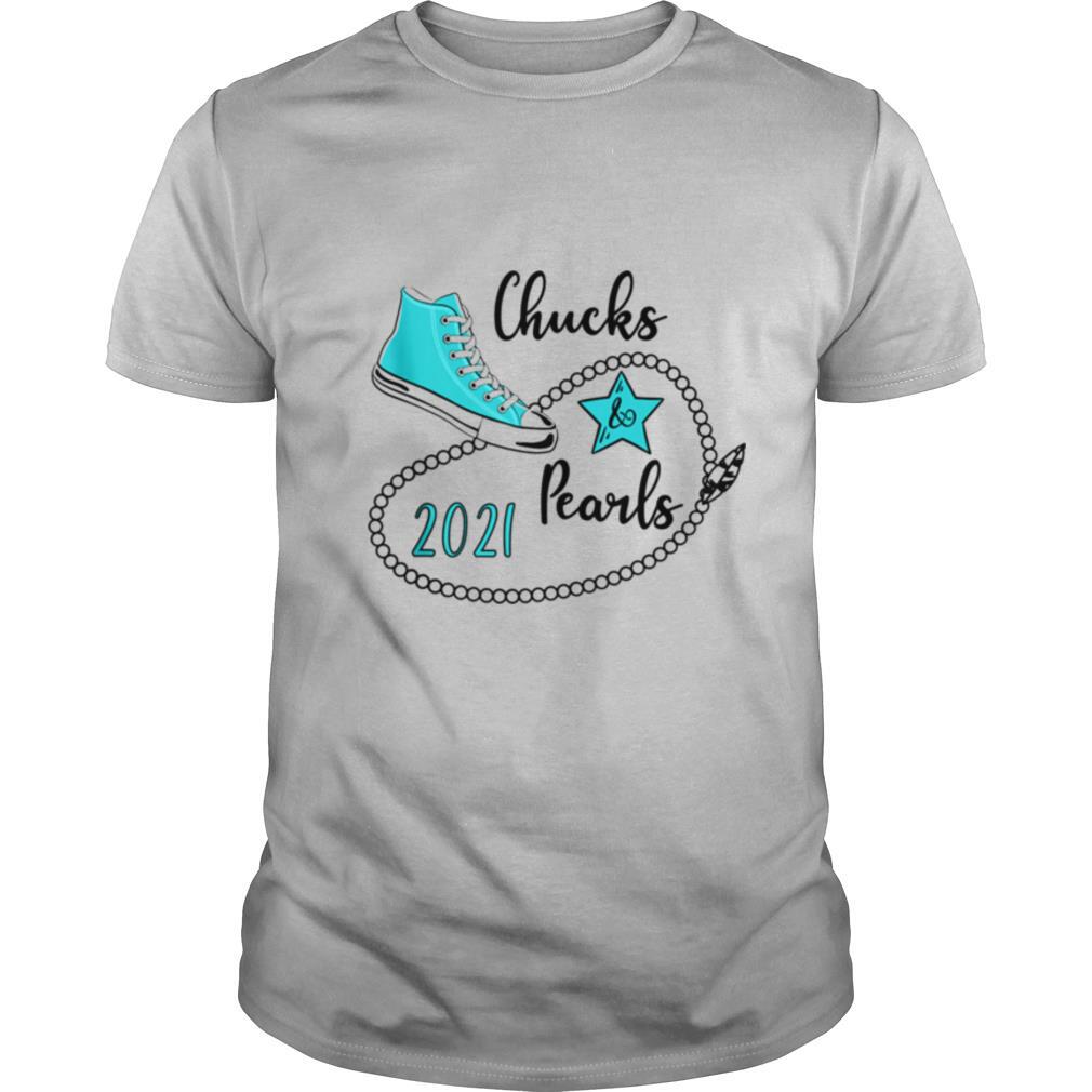 2021 TealBlue Chucks with Pearls Shirt