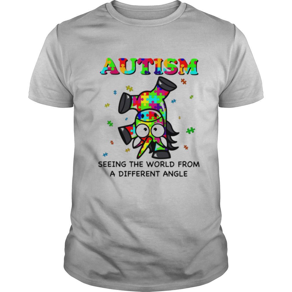 Autism Seeing The World From A Different Angle Unicorn Shirt