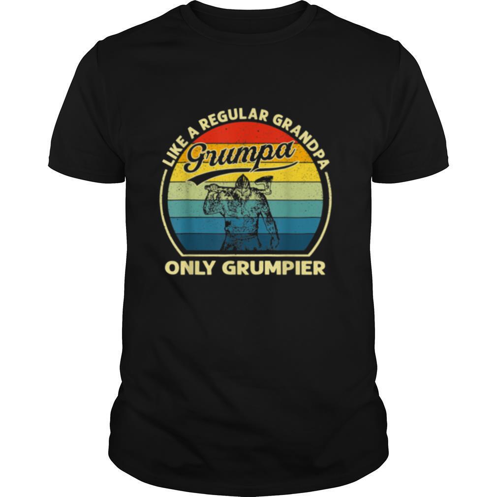 Grumpa Like A Regular Grandpa Only Grumpier Viking Shirt