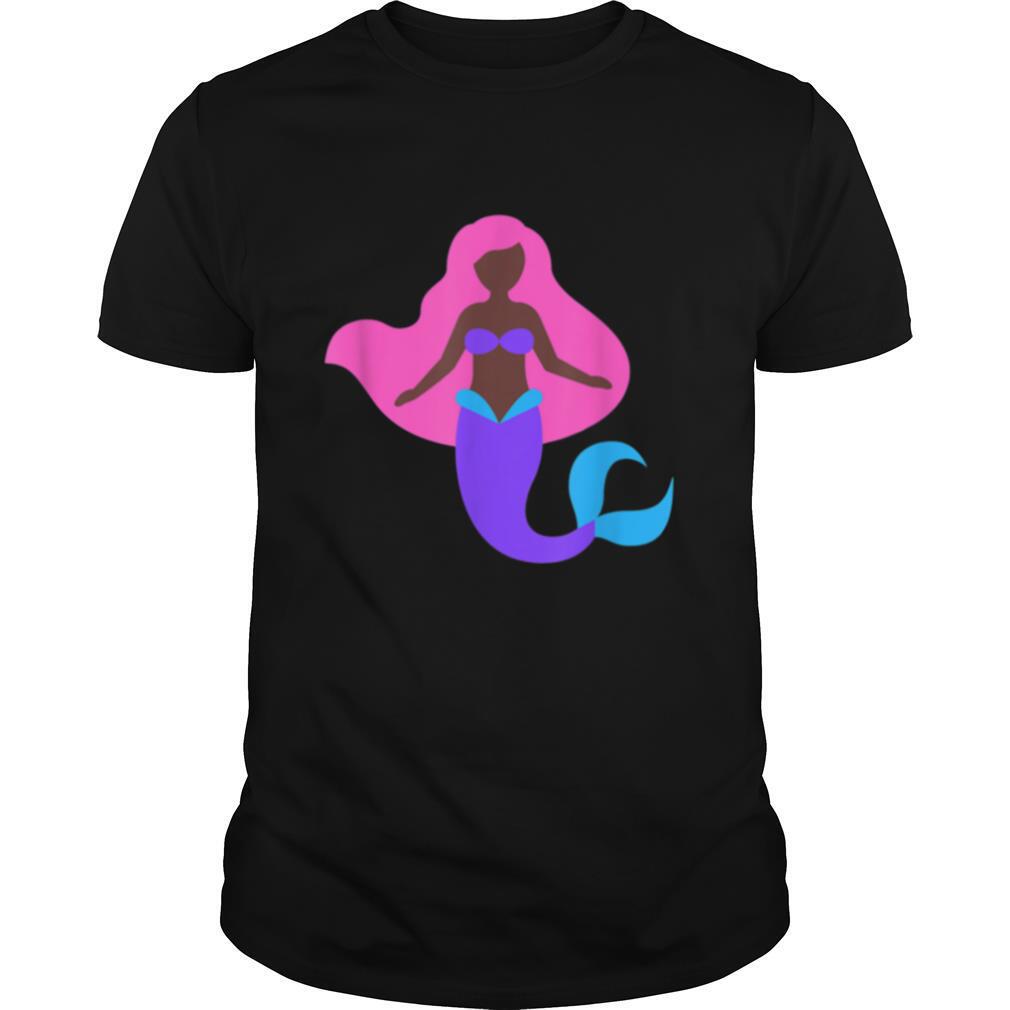 Mermaid For Girls Black Mermaid shirt