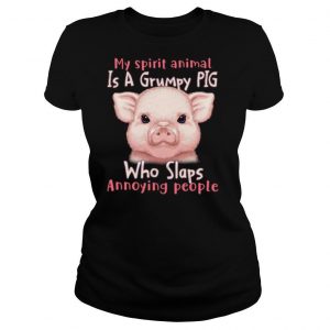 My Spirit Animal Is A Grumpy PIG Who Slaps Annoying People shirt