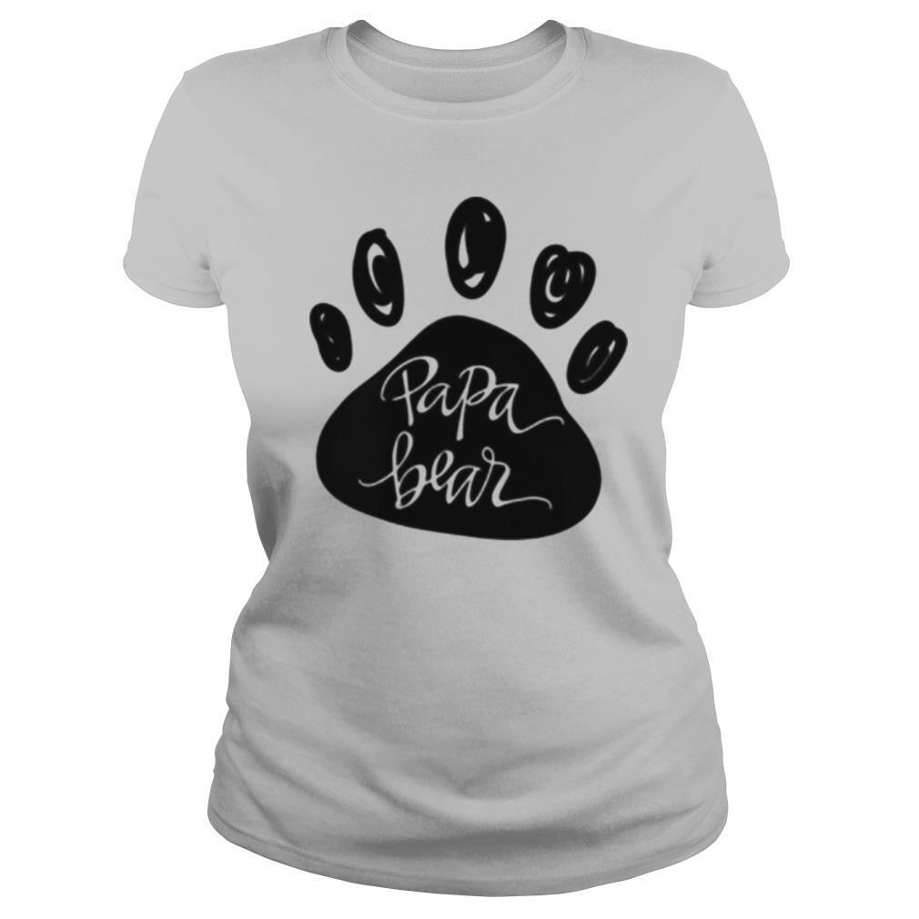 Papa Bear Paw for Daddy Me Set Hand Lettered Dad Shirt