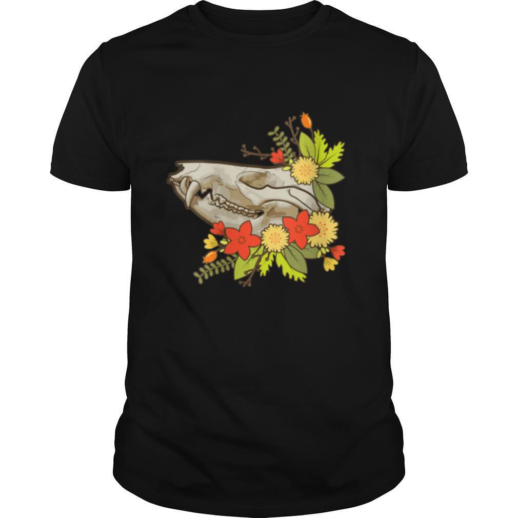 Possum Skull Flower Hippy Opposum Street Cat Shirt