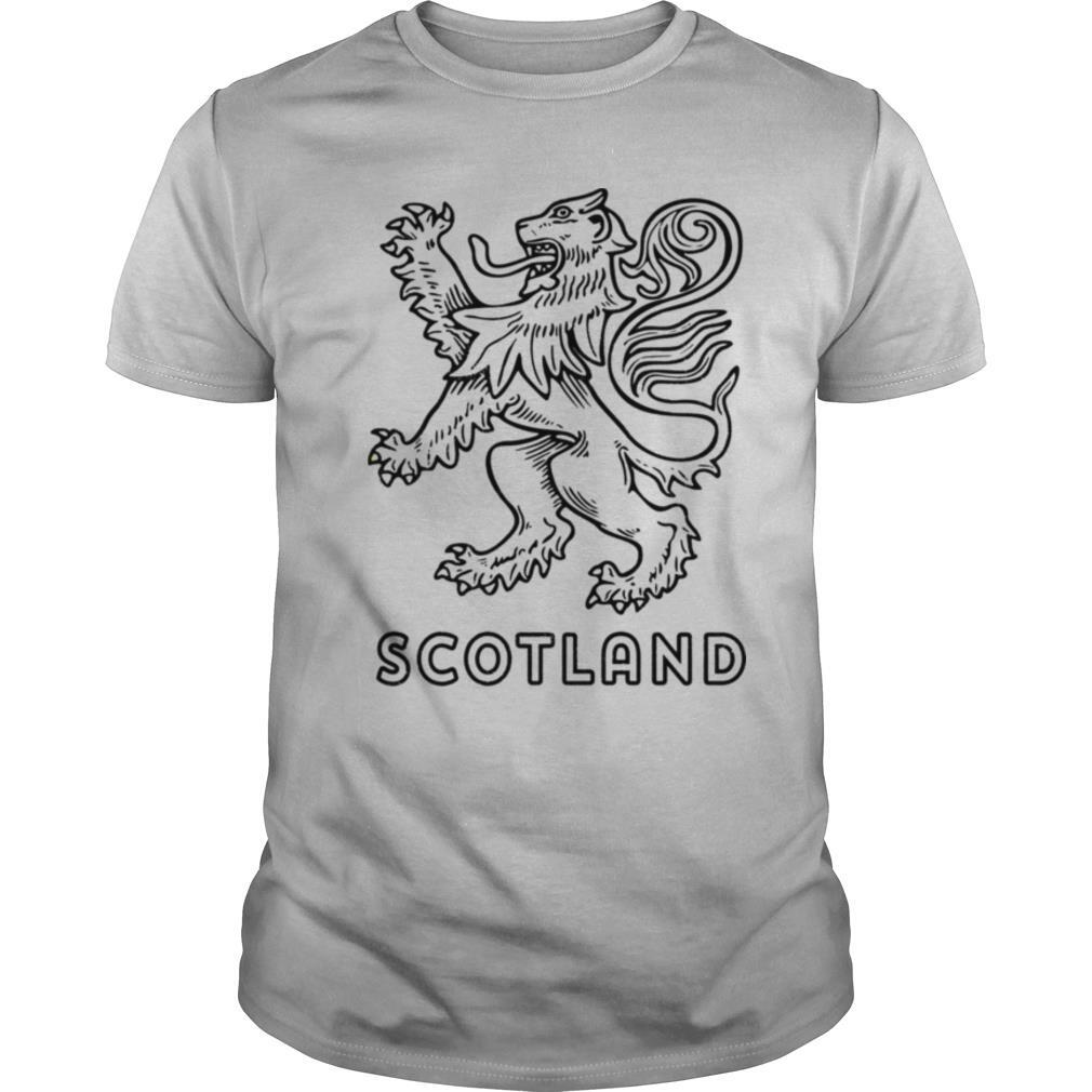 Scottish Rampant Lion Scotland Rugby Football Langarmshirt Shirt