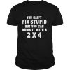 You Cant Fix Stupid But You Can Numb It With A 2×4 shirt