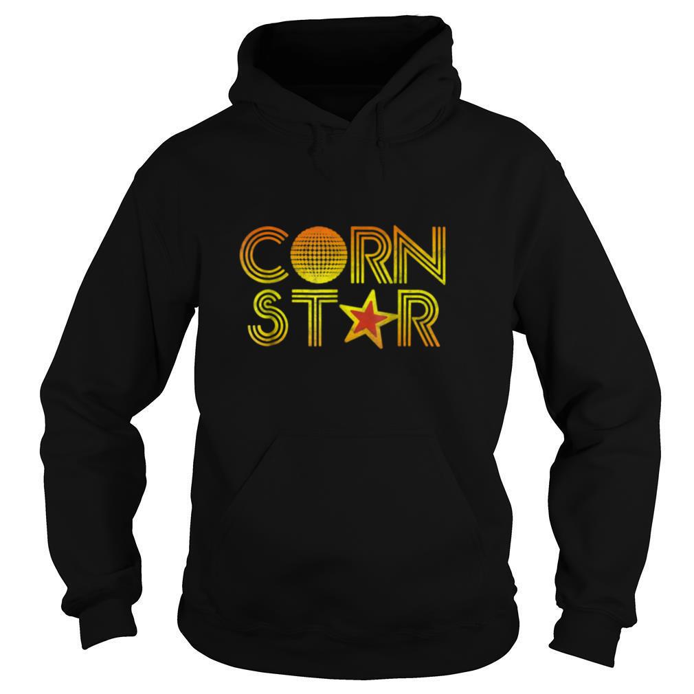 Corn Star   Retro Cornhole Team Funny Seventies Vibe Shirt