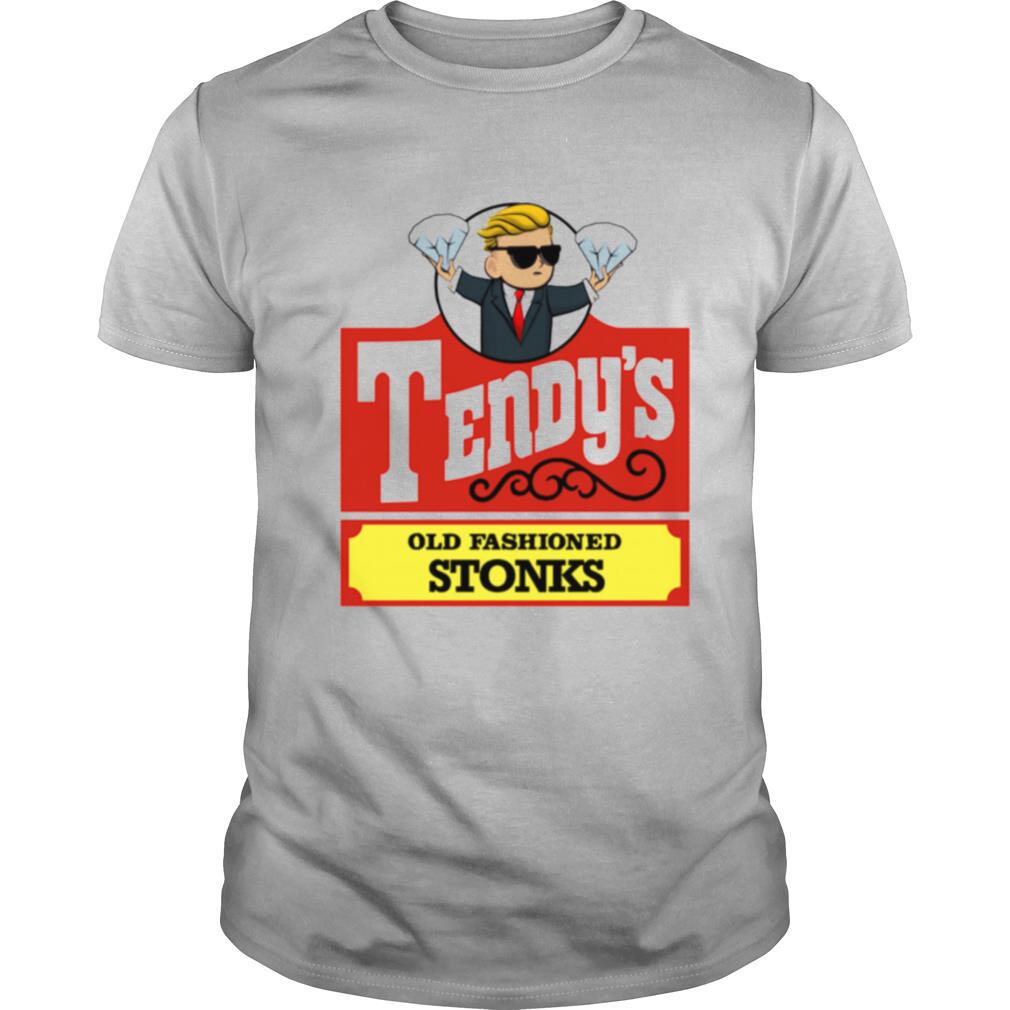 Tendys Stonks Old Fashioned Trader Investing HODL Shirt