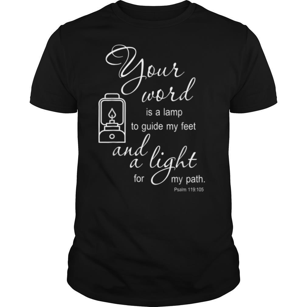 Your Word Is A Lamp Christian Religious Faith Bible Verse T Shirt